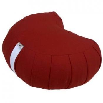 Escanda ME030TF Tierra Zen meditación Cojín de Half Moon Granate algodón 33 x 27 cm