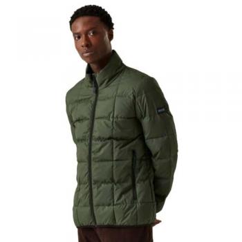 Regatta Men's Dark Khaki Water-Repellent Padded Jacket Size L
