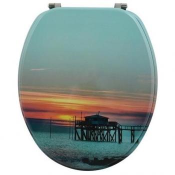 Asiento de WC MDF Sunset Bisagras Inox