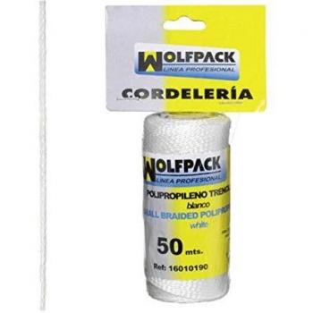 Wolfpack Linea Profesional 16010190 Cuerda Trencilla Polipropileno Blanco