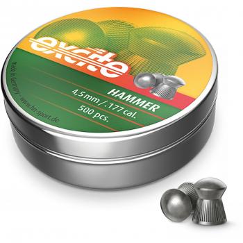 H.N. H&N Excite Hammer .177 4.5mm Air Rifle Airgun Target Pest Domed Pellets 500 Tin
