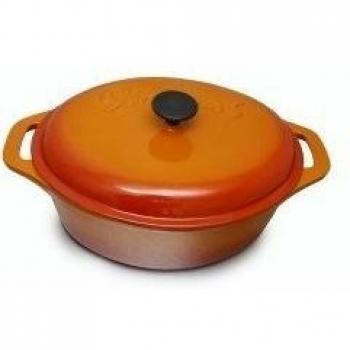 Simogas CRF32 - Cocotte de fundición esmaltada, 32 cm, color naranja