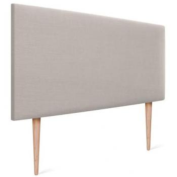 Cabecero Tapizado de Lino Natural Beige con Patas para Cama 80/90 cm - Diseño Moderno y Elegante