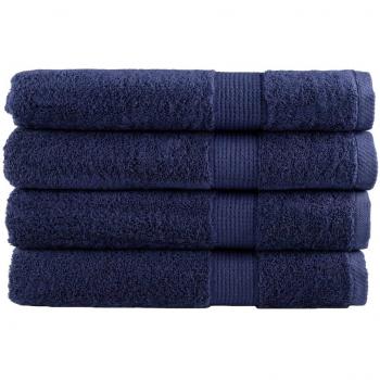 Toallas de sauna SOLUND 4 piezas azul marino 80x200 cm 600 gsm