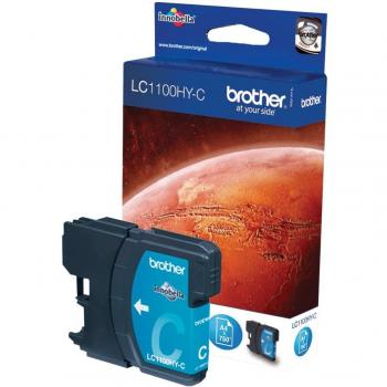 Brother LC1100HYC Cartucho de Tinta Original Alta Capacidad Cian 750 Páginas para MFC5890CN/DCP6690CW/MFC6490CW/MFC6890CDW