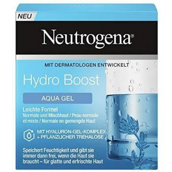 Neutrogena Crema facial Hydro Boost Agua Gel con Ácido hialurónico para piel normal y mixta, 50ml