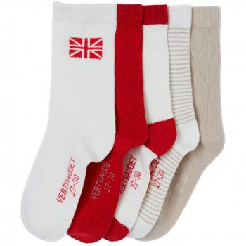 VERTBAUDET Lote de 5 pares de calcetines Lote Beige 27/30