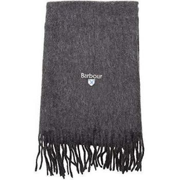 Bufanda Unisex de Lana de Cordero Lisa Barbour - Carbón/Grey - Talla Única