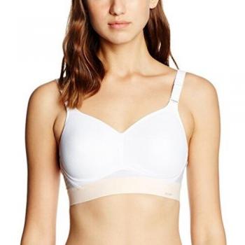 Triumph Women's Triaction Hybrid Lite P Sports Bra - White, Racerback, Size 85E