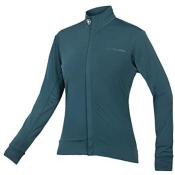 Endura Xtract Roubaix Maillot Manga Larga Mujer Verde Azulado Profundo XL