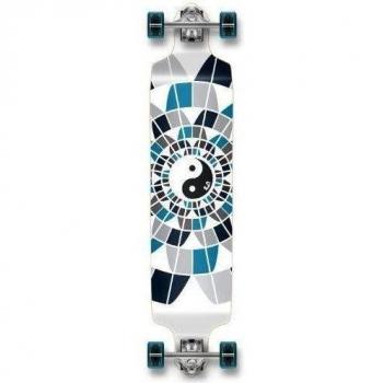 Yocaher profesional velocidad Drop Down Longboard completa skateboard, Yingyang