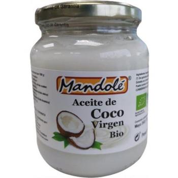Aceite de Coco Virgen Ecológico 550g Mandolé - Certificado Orgánico
