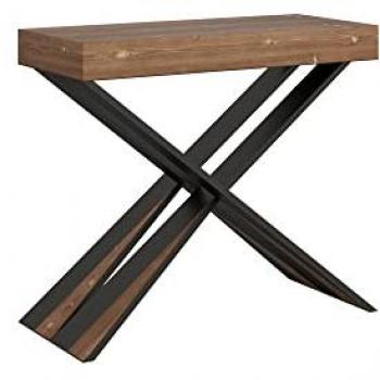 Consola extensible Diago 90x40/290 cm Estructura Abeto Teñido Antracita