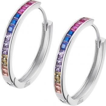Pendientes Lotus Silver LP3396-4/7 Hoops Plata con Circonita para Mujer