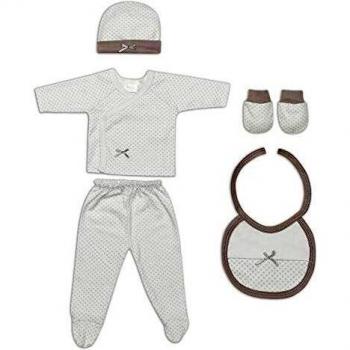 INTERBABY-Set Primera Puesta 5 Piezas Beige
