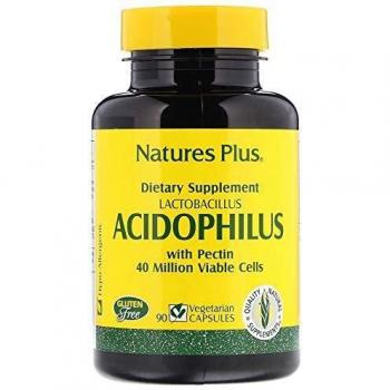 Nature's Plus Acidophilus Probiótico Sin Gluten 90 Cápsulas