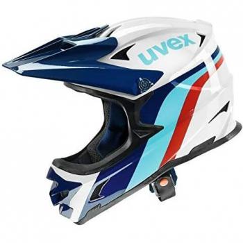 Uvex HLMT 10 Casco Ciclismo, Unisex Adulto, Blanco/Azul, 60-62