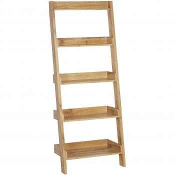 Estantería moderna inclinada de madera clara con 5 niveles Mobile Trio