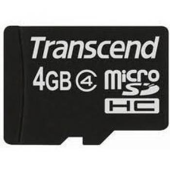 Transcend-Tarjeta micro-sd 4 GB de clase 4 ts4gusdc4 para Samsung SGH-L760