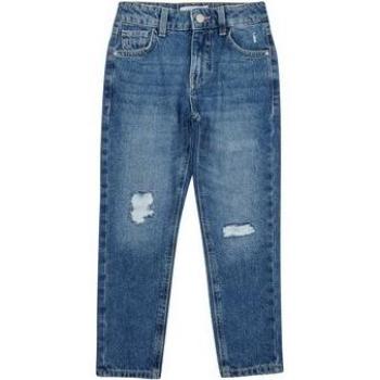 Jeans Mom de Cintura Alta NKFROSE en Denim Azul Medio