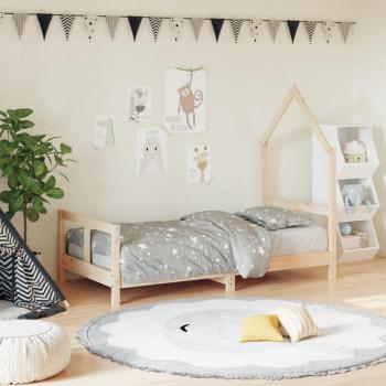 Cama infantil 80x160 cm madera maciza de pino