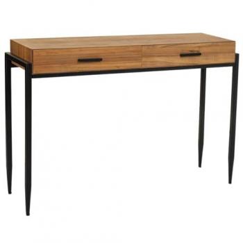 Recibidor con Cajones de Madera y Hierro Marrón Alexandra House 34 x 81 x 120 cm