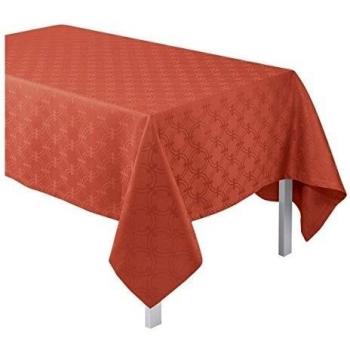 Le Jacquard Francais 22541 - Mantel anillos algodón Cognac 250 x 170 cm