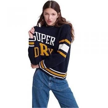 Superdry Intarsia Slouch Jersei Mujer Eclipse Navy S