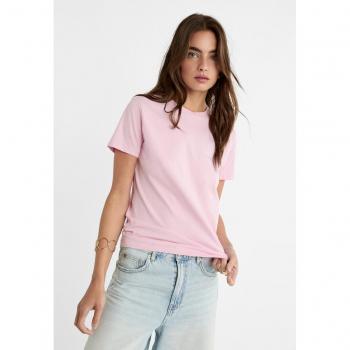 Stradivarius Pastel Pink Basic Short Sleeve T-Shirt XS