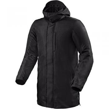 Chaqueta de moto textil para hombre Revit Manhattan H2O negra (S)