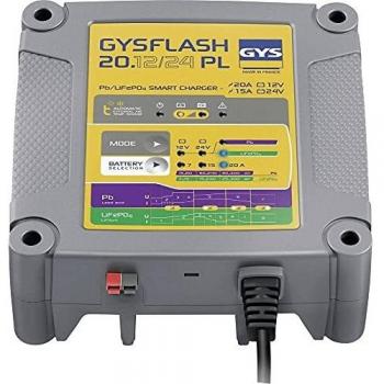 Cargador de batería de Plomo/LiFePO4 12V/24V 20A de 7 a 240Ah GYSFLASH 20.12/24PL