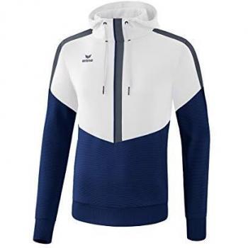Erima Squad Unisex Hoodie - White/Blue - XL