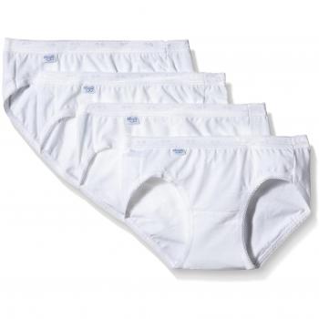 Sloggi Basic+ Mini 4P Calzoncillos, Blanc