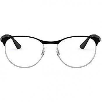 Ray-Ban 0rx 6365 2861 53 Monturas de Gafas, Silver Top on Black, Unisex-Adulto