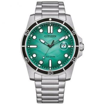 Reloj de Hombre Citizen Marine Eco Drive AW1816-89L Acero Plateado Solo Tiempo