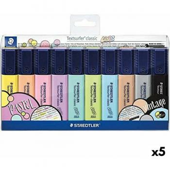 Set de Marcadores Fluorescentes Staedtler Textsurfer Classic Pastel & Vintage (5 Unidades)