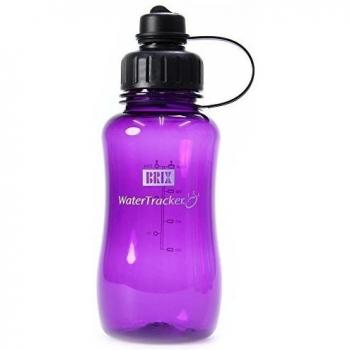 BRIX Botella Water Tracker Transparente Morado Talla:750