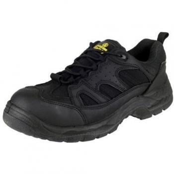 Amblers Safety Unisex Black Vegan Friendly Shoe - Size 13 UK - Black