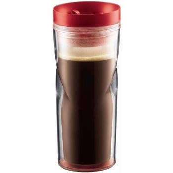 Bodum 11042-294 - Taza de viaje, plástico, térmica, 0,45 l, color rojo