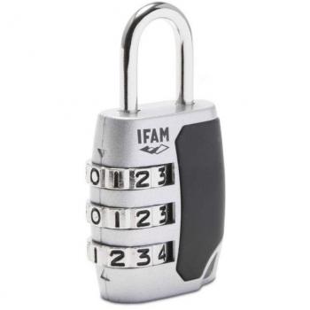 CANDADO SEGURIDAD COMBINACION PROGRAMABLE IFAM 20MM GRIS 680 SERIE C
