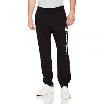 Champion Hombre - Pantalones Classic Logo - Negro, XL