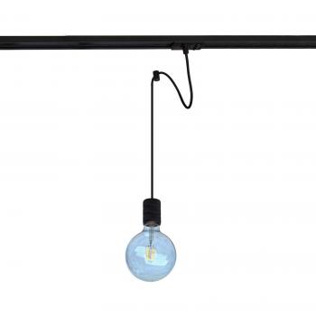 Lámpara colgante Lindby Linaro, 6,3 cm, negra, monofásica, Ø 4,6 cm