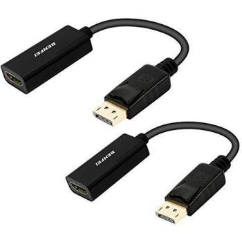 Displayport to HDMI Adapter 2 Pack, Benfei Dp
