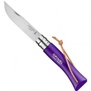 Opinel No. 7 Colorama Violet Folding Knife - Outdoor Trekking Edition