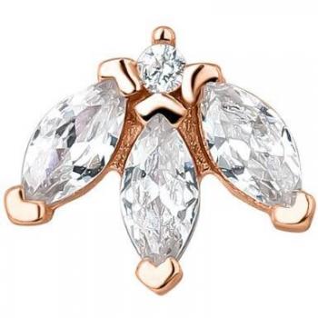 Piercing Earcandy Josephine de Plata 925 con baño de oro rosa