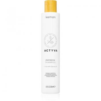 Kemon Actyva Champú Purezza 250 ml - Champú de limpieza profunda anticaspa para cabello normal a graso