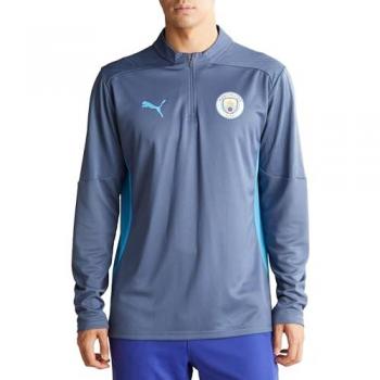 Manchester City Training 1/4 Zip Top - Blue