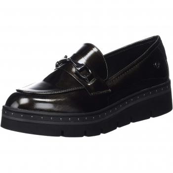 XTI 48390, Mocasines para Mujer, Negro Plomo, 40 EU