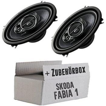 Skoda Fabia 1 6Y Kombi Combi Heck - Pioneer TS-A4633i 4x6' 3-Weg Custom-Fit Oval Lautsprecher - Einbauset