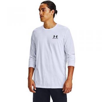 Under Armour Men's Sportstyle Left Chest Long Sleeve T-Shirt - Pink - XXL